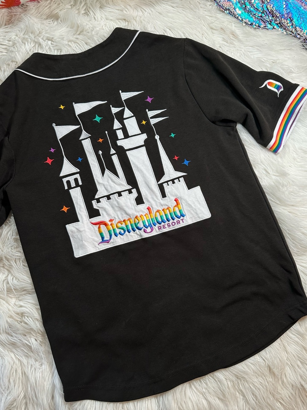 Disneyland Resorts • Unisex Pride Snap Front Embroidery Jersey - Picture 1 of 15